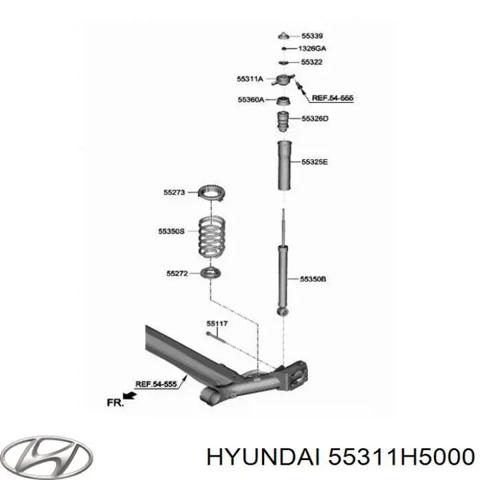 HYUNDAI 55311H5000 Опора амортизатора заднего в наличии Винница