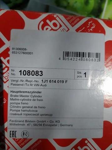 FEBI 108083 Главный тормозной цилиндр в наличии Полтава