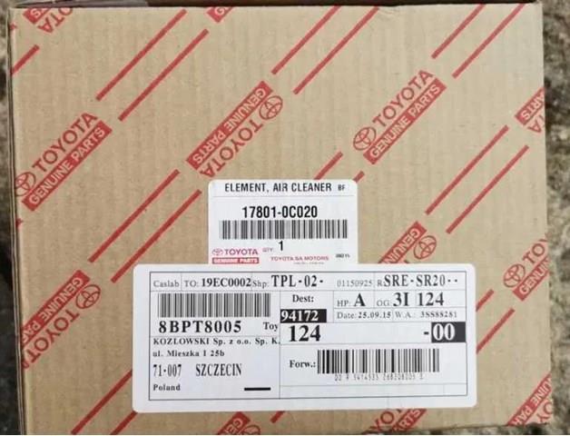 TOYOTA 178010C020 Фильтр воздушный в наличии Запорожье