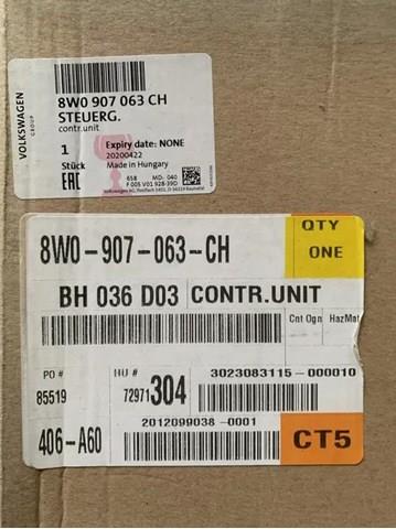 Блок управления бортовой сети 8W0907063CH VAG