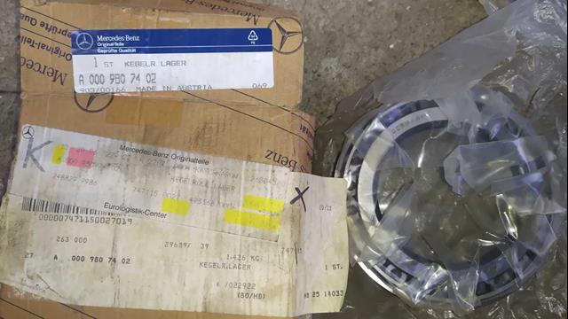 Подшипник ступицы задней, внутренний A0009807402 MERCEDES