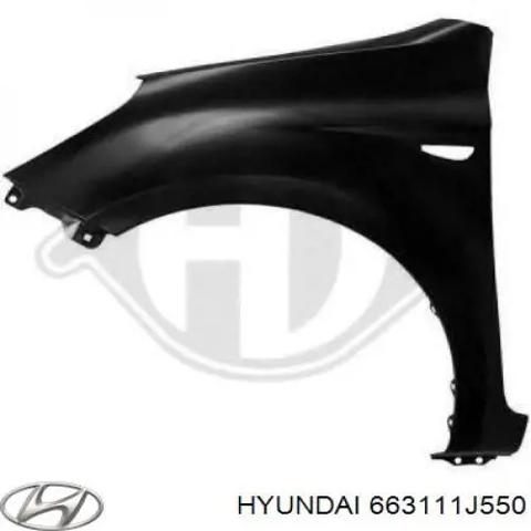 Переднее левое крыло 663111J550 HYUNDAI