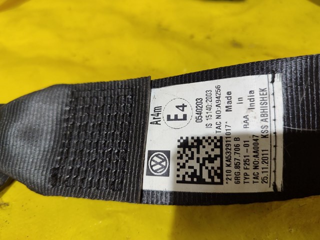 6RG857706B Ремень безопасности передний правый купить Каменское