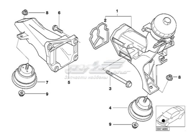 22116785583 BMW Подушка (опора) двигателя левая купить в Харьков