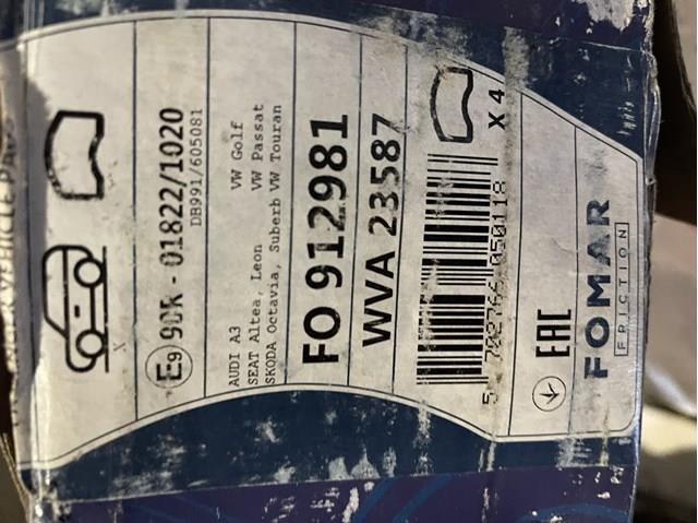 FOMAR FO912981 Передние тормозные колодки в наличии Павлоград