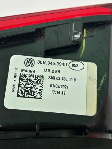 VAG 3CN945094D Фонарь задний правый внутренний в наличии Винница