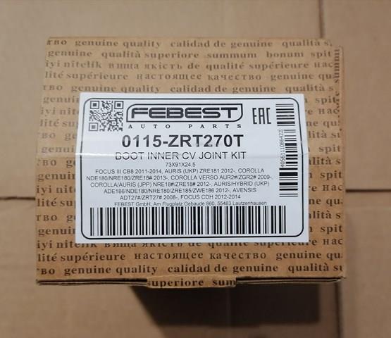 Пыльники ШРУСов передней полуоси, комплект 0115ZRT270T FEBEST