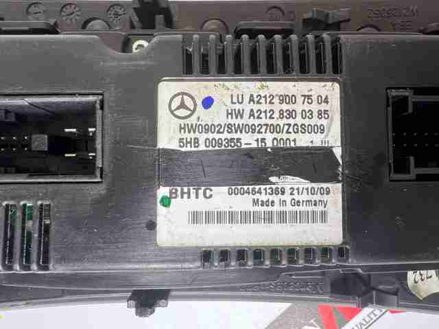 Блок управления режимов отопления A2129007504 MERCEDES