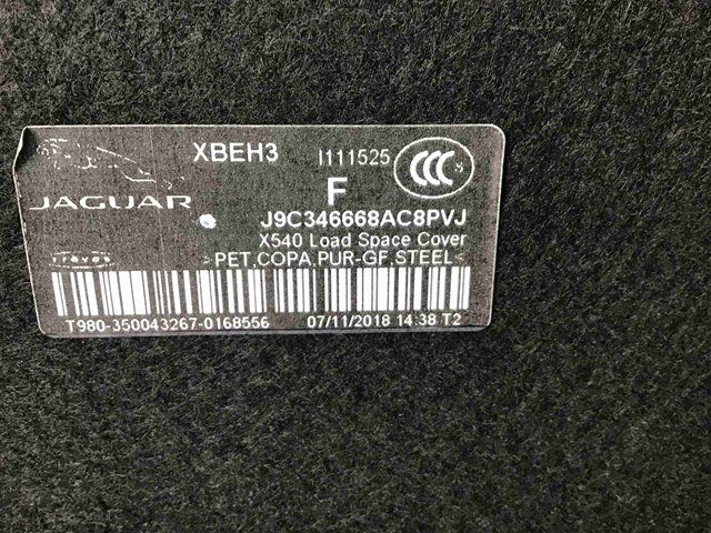 JAGUAR J9C12995PVJ Полка салона задняя в наличии Каменское