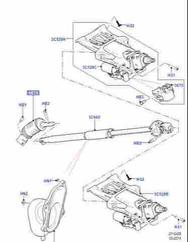 LAND ROVER LR033647 Кардан вала рулевой колонки нижний в наличии Николаев