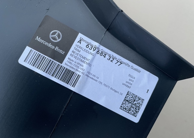 6396843277 MERCEDES Подкрылок крыла переднего левый купить в Винница