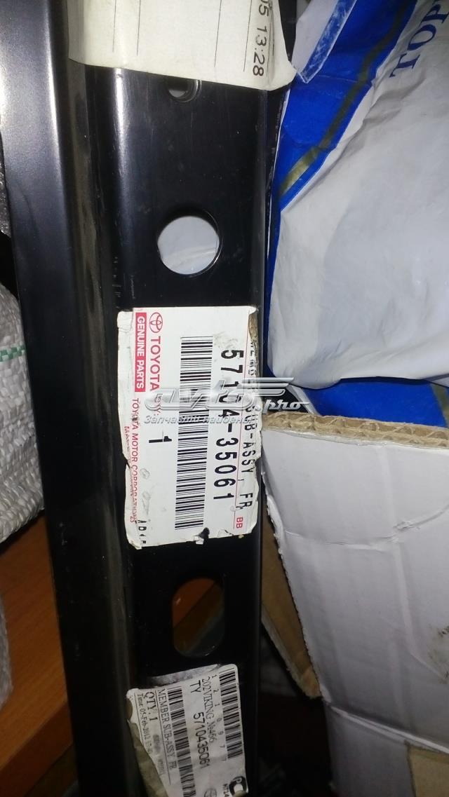 5710435061 TOYOTA Суппорт радиатора нижний (монтажная панель крепления фар) купить в Тернополь