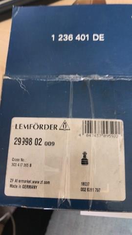 2999802 LEMFORDER Нижняя левая шаровая опора купить в Одесса