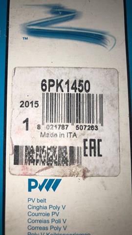 DAYCO 6PK1450 Ремень генератора в наличии Житомир