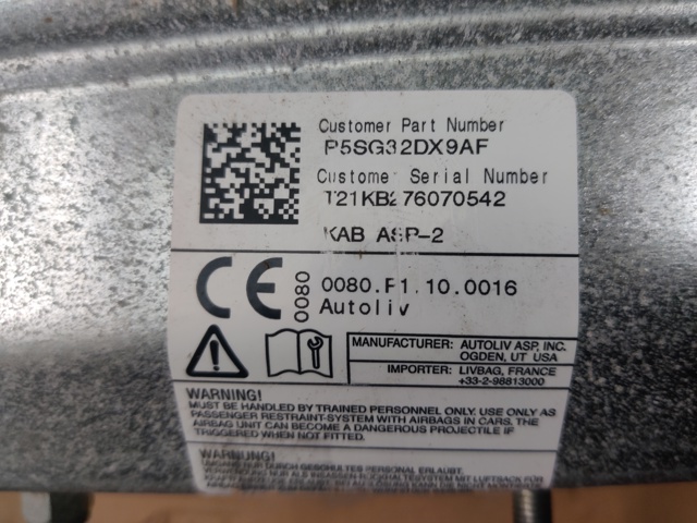 5SG32DX9AF CHRYSLER Подушка безопасности защиты коленей купить в Ужгород