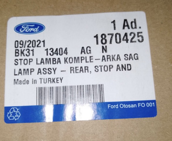 FORD 1870425 Задний фонарь в наличии Одесса