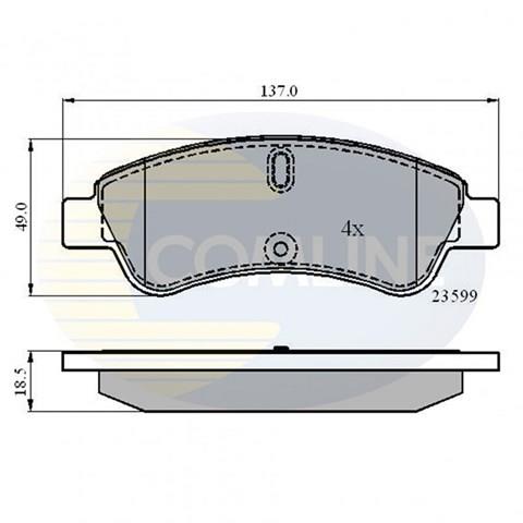 CBP01033 Колодки тормозные передние дисковые купить Ровно