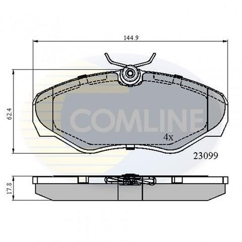 CBP01127 Колодки тормозные передние дисковые купить Киев