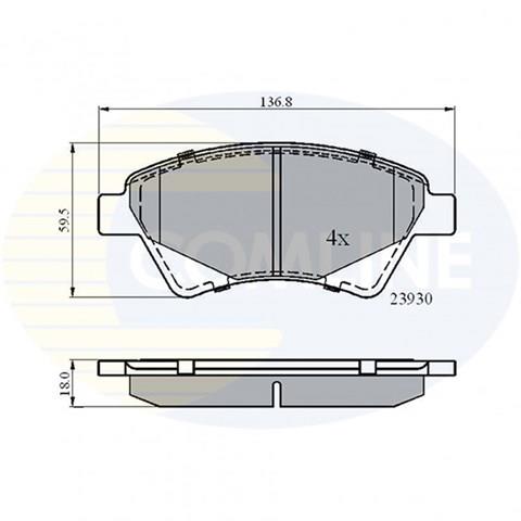 CBP01160 Колодки тормозные передние дисковые купить Каменское