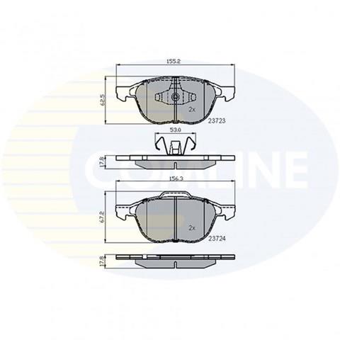 CBP01323 COMLINE Колодки тормозные передние дисковые купить в Киев