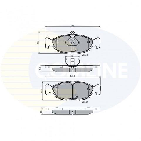 CBP0134 COMLINE Передние тормозные колодки купить в Ужгород