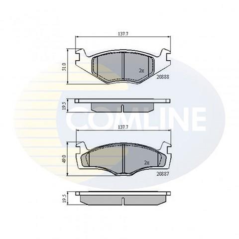 COMLINE CBP0149 Колодки тормозные передние дисковые в наличии Черкассы