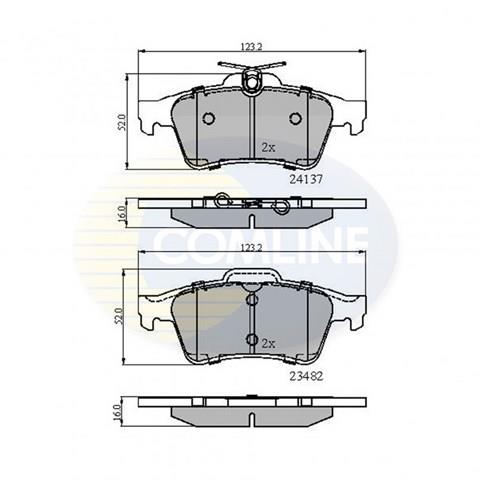 CBP01599 Колодки тормозные задние дисковые купить Каменское