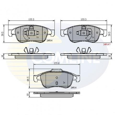 CBP01677 Передние тормозные колодки купить Павлоград