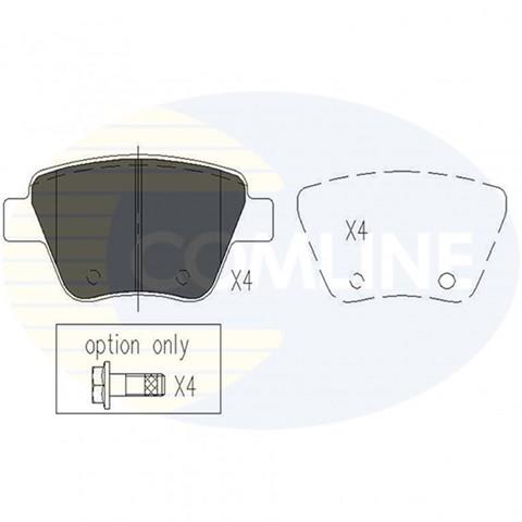 CBP02022 COMLINE Колодки тормозные задние дисковые купить в Полтава