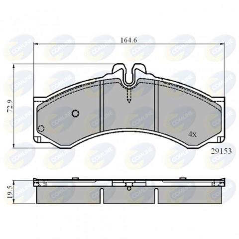 COMLINE CBP0271 Передние тормозные колодки в наличии Харьков