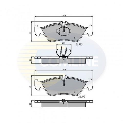 CBP0478 COMLINE Задние тормозные колодки купить в Запорожье