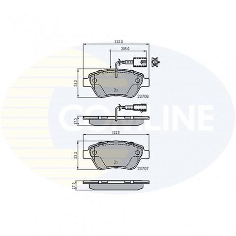 CBP11037 COMLINE Колодки тормозные передние дисковые купить в Черкассы