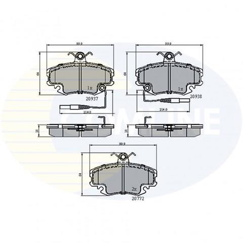 COMLINE CBP1431 Колодки тормозные передние дисковые в наличии Киев