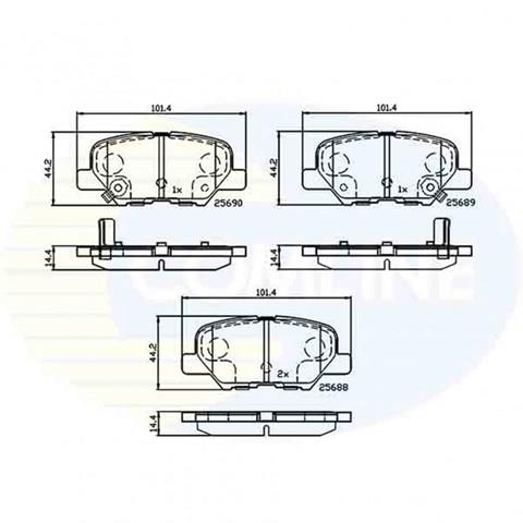 COMLINE CBP32238 Колодки тормозные задние дисковые в наличии Кривой Рог