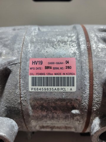 CHRYSLER 68459835AB Компрессор кондиционера в наличии Николаев