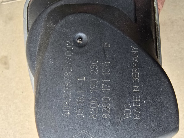RENAULT 8200190230 Дроссельная заслонка в наличии Днепр