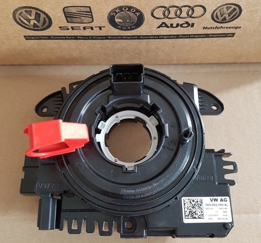 Anel AIRBAG de contato, cabo plano do volante 5K0953569AL VAG