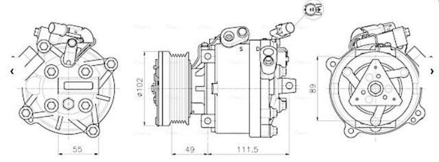 Компрессор кондиционера MTAK294 AVA