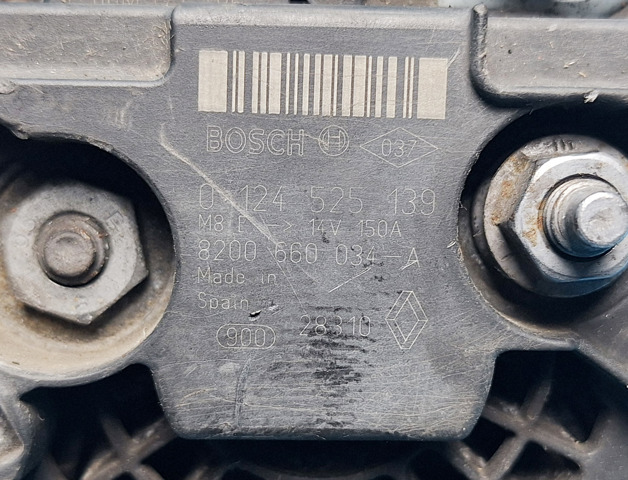 RENAULT 0124525139 Генератор в наличии Днепр