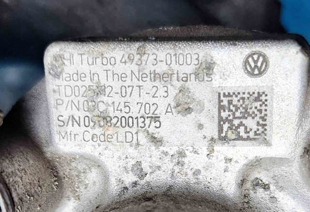 VAG 03C145702A Турбина в наличии Николаев