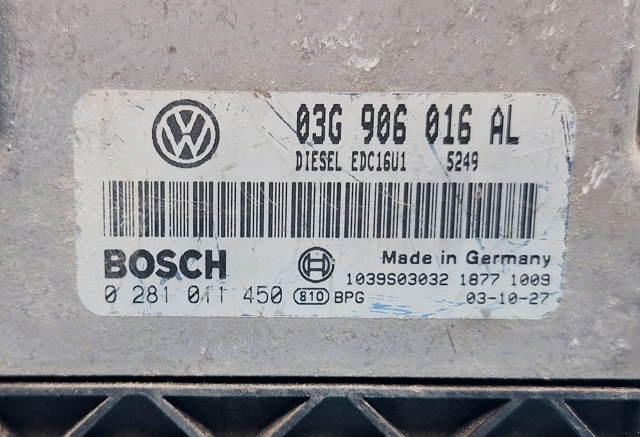 VAG 03G906016AL Блок управления двигателем в наличии Запорожье