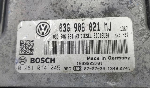 VAG 03G906021MJ Блок управления двигателем в наличии Львов