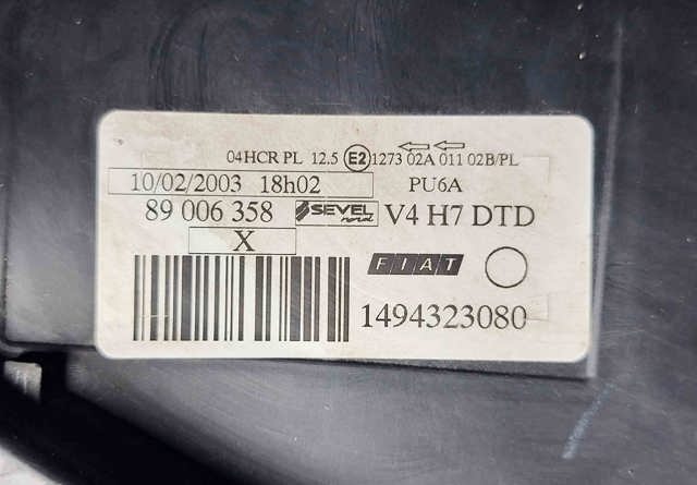 1494323080 FIAT Правая фара купить в Ровно