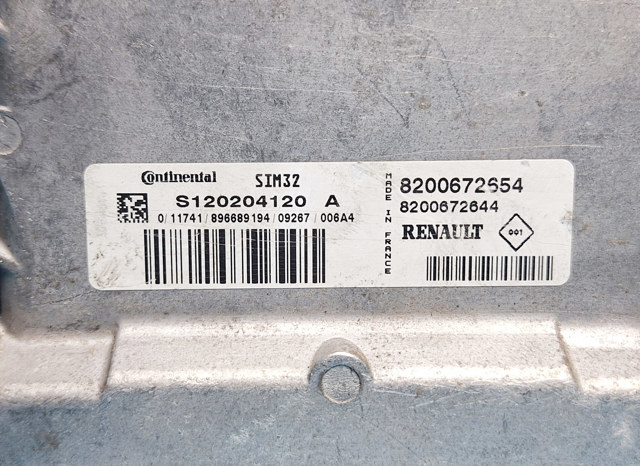 8200672654 RENAULT Модуль управления (ЭБУ) двигателем купить в Украина
