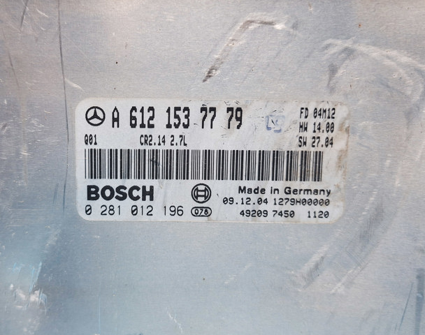A6121537779 MERCEDES Модуль управления (ЭБУ) двигателем купить в Украина