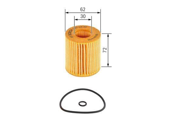 BOSCH 1457429257 Фильтр масляный в наличии Павлоград