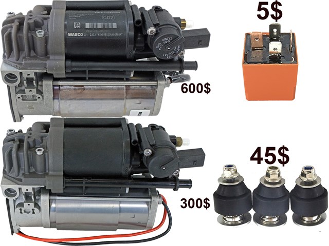 Компрессор пневмоподкачки (амортизаторов) 2123200104 MERCEDES