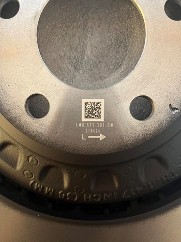 Диск тормозной передний 4M0615301BM VAG