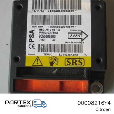 Подушка безопасности, пассажирская 00008216Y4 PEUGEOT