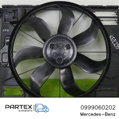 0999060202 Диффузор радиатора охлаждения, в сборе с мотором и крыльчаткой купить Тернополь